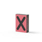 A pink box with a large black 'X' and text "X-rated pack" on a white background.